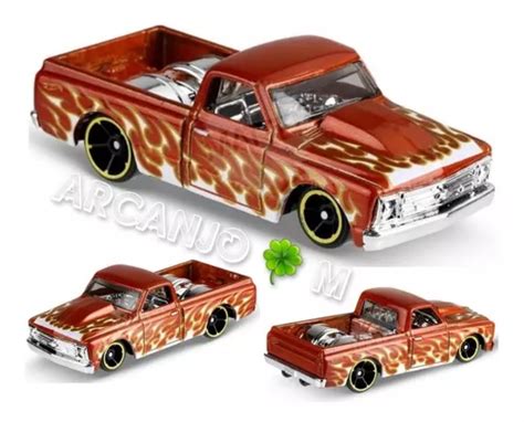 Hot Wheels 67 Chevy C10 Hw Flames Truck Pickup Picape Gm R 49 em São Paulo São Paulo