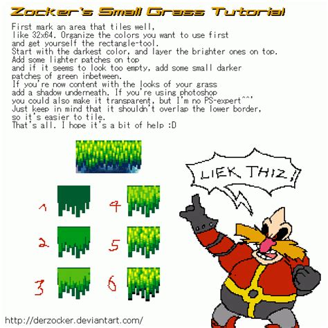 Sonic Grass Short Tutorial By Derzocker On Deviantart Pixel Art Tutorial Pixel Art Games