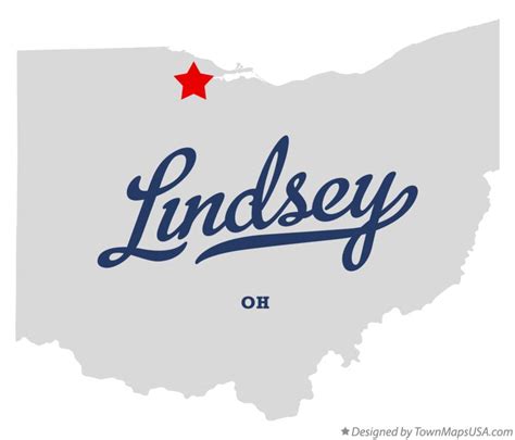 Map of Lindsey, OH, Ohio