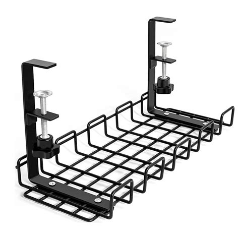 와이어 바구니 선반 언더 테이블 수납 선반 책상 케이블 언더 관리 트레이 코드 정리 랙 와이어 케이블 선반 바구니