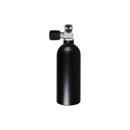 Aluminium Tank 2L 200 Bar Naked Black DIVEAVENUE