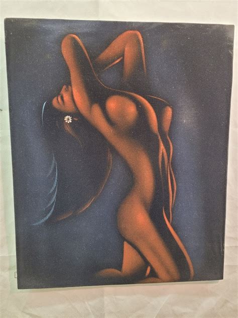 Mcm Vintage Nude On Velvet Painting Core Global Org