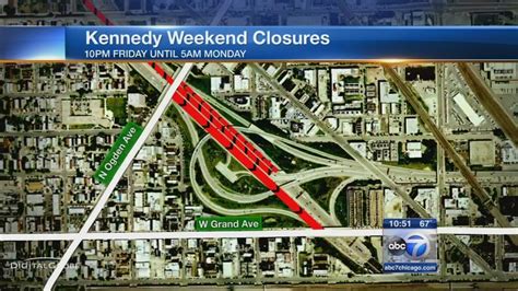 Kennedy Expressway Construction Closures Begin Friday On I 90 94