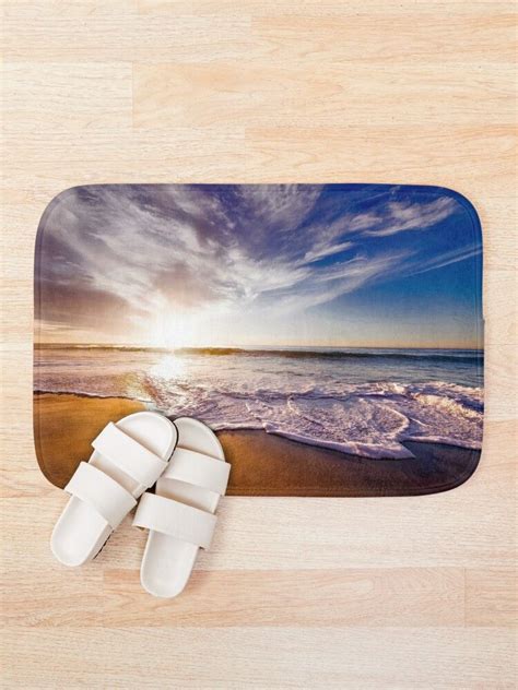 Ocean Bath Mat By GoodVibeDesign Redbubble Bath Mats Ocean