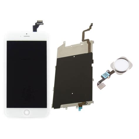 Kit Tela Display Lcd Touch Screen Iphone 6 Branco Botão Flex Home