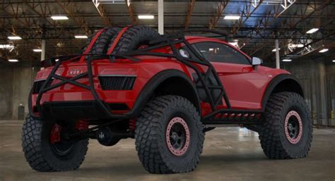 Audi R Supercar Transformed Into A Monstrous Off Roader In Pixels