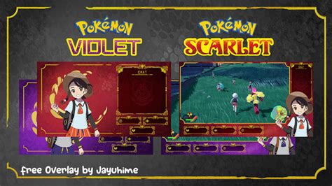 FREE Pokémon Scarlet and Violet Overlay Just Chatting Game Jayu