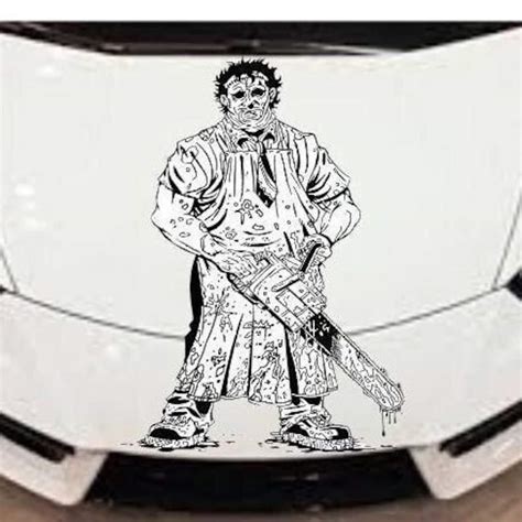 Leatherface Decal Leatherface Auto Graphic Leatherface Sticker