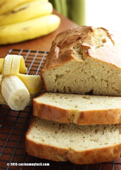 Panqué de plátano Receta Cocina Muy Facil