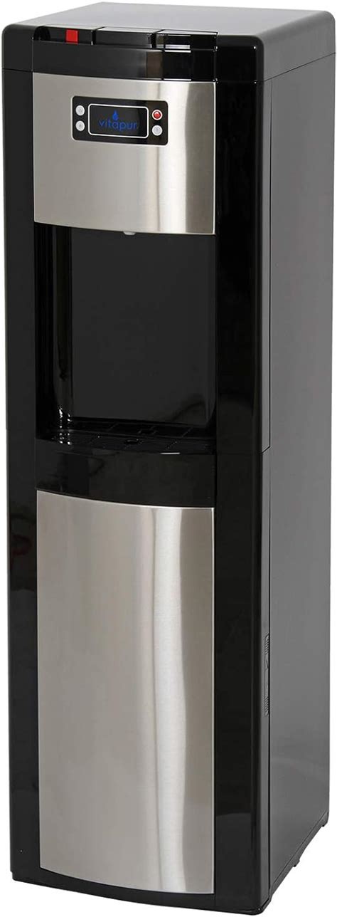 Vitapur VWD1066BLS Bottom Load Hot Room And Cold Black Stainless Steel Water Dispenser One