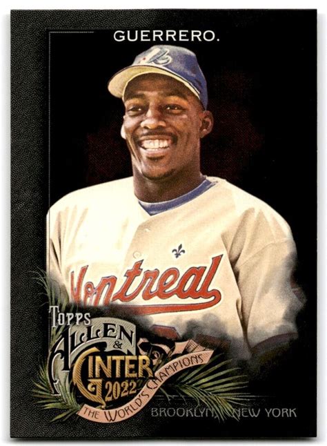 Topps Allen Ginter X Vladimir Guerrero Montreal Expos Ebay