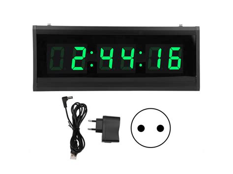 Horloge Murale Num Rique Led Moderne Avec Calendrier Perp Tuel Moselota