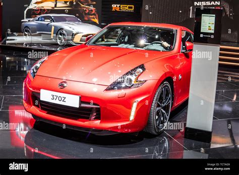 Geneva, Switzerland, March 07, 2019: Nissan 370Z at Geneva ...