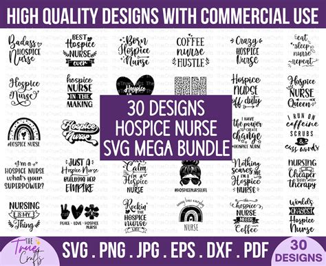 Hospice Nurse Svg Bundle Funny Hospice Nurse Sayings Svg Nurse Life