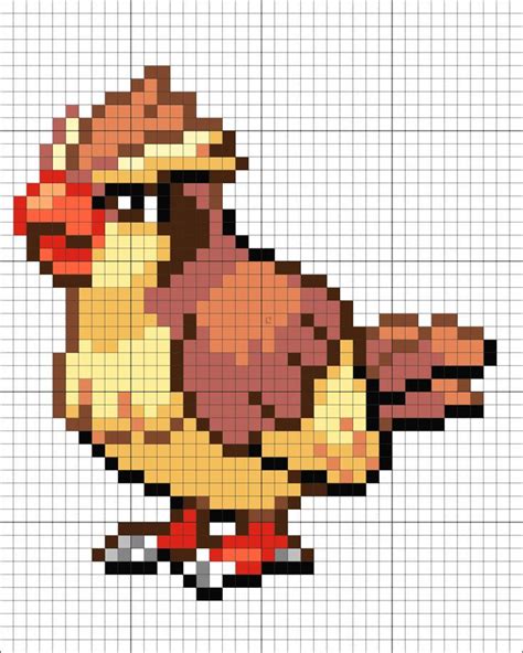 Pidgey | Pixel art pokemon, Pokemon cross stitch, Pixel art