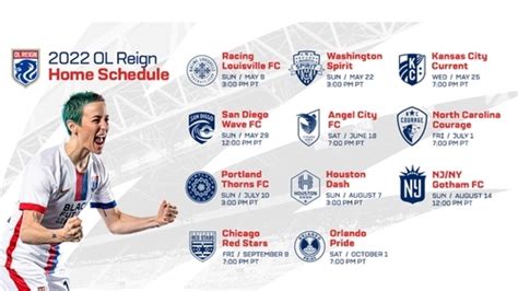 Lumen Field News Ol Reign 2022 Nwsl Regular Season Schedule Announced