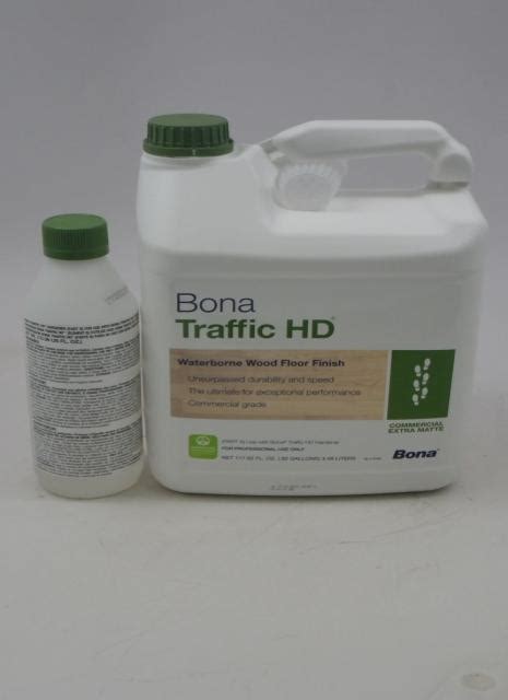 Bona Traffic HD Waterborne Wood Floor Finish High Durability Commercial Extra Matte Gallon ...