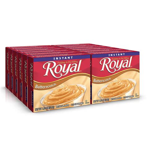 Royal Instant Pudding Dessert Mix Butterscotch Fat Free