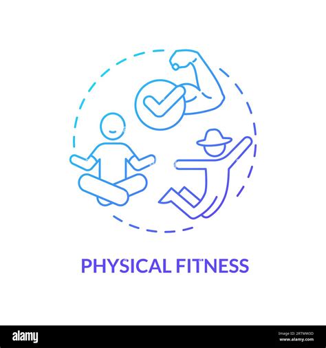 Physical Fitness Blue Gradient Concept Icon Stock Vector Image And Art