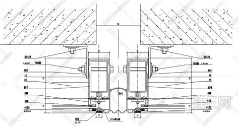 各类幕墙变形伸缩缝节点大样图cad 建e网施工图下载网