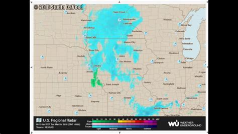 2018 March Iowa Midwest Weather Radar Time Lapse Wunderground Youtube