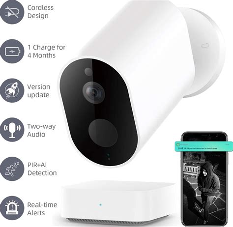 Xiaomi, IMILAB EC2 Outdoor Security Camera with Gateway - White ...