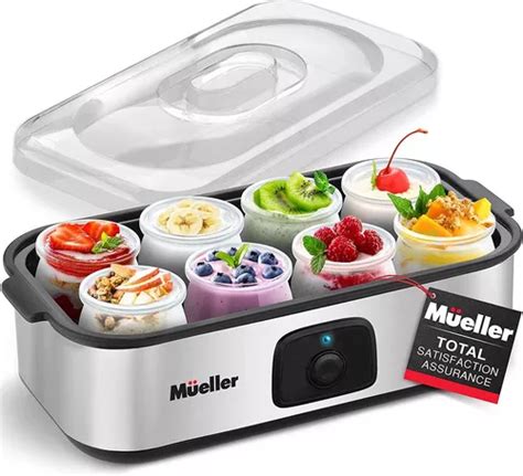 Máquina Para Hacer Yogur Mueller Con 8 Tarros De Cristal Cuotas sin