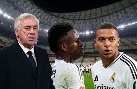 La delantera que ha probado Ancelotti ante el Pachuca Mbappé Vinicius