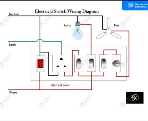 Electrical Switch Board Wiring Connection Diagram In Power