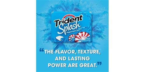 Trident Splash Peppermint Swirl Sugar Free Gum 20 Packs Of 9 Pieces