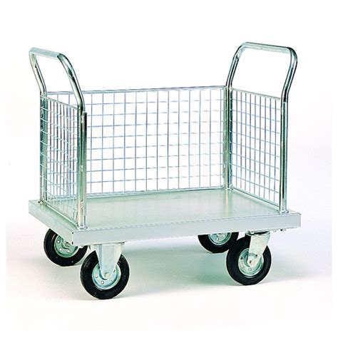 Zinc Plated Platform Trolleys SHS Handling Solutions