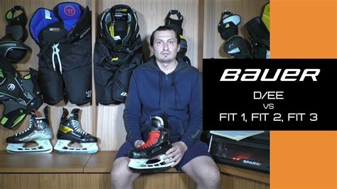 Посадка коньков Bauer полнота Dee против Fit 1 Fit 2 Fit 3 Youtube