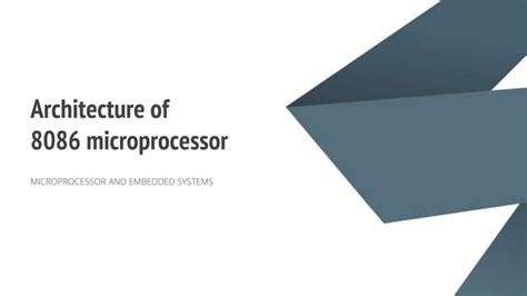 Architecture Of 8086 Microprocessor Ppt Free Download