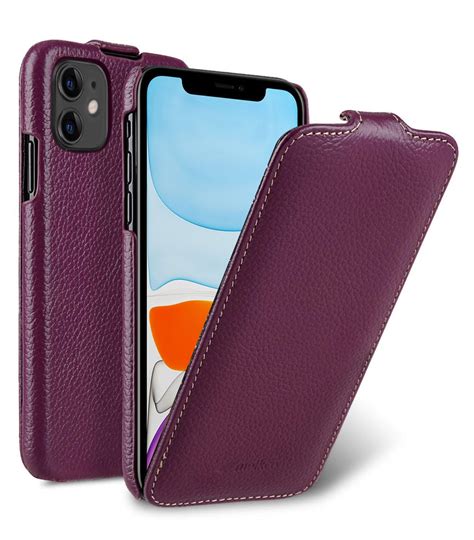 Кожаный чехол флип Melkco для Apple iPhone 11 - Jacka Type - сиреневый