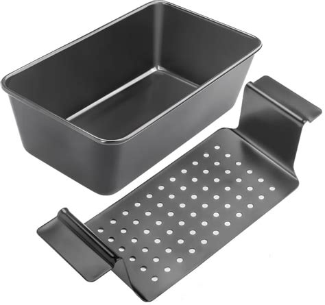 Meatloaf Pan With Drain Tray Dingrich 9 X 5 Inches Loaf Pans With