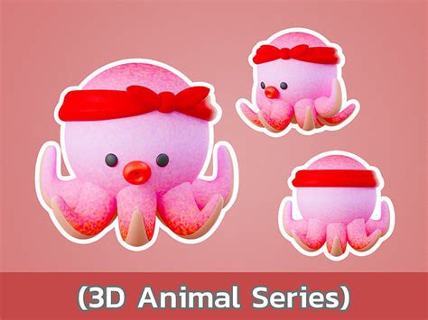 3d Model Cute Octopus 3d Model Cgtrader