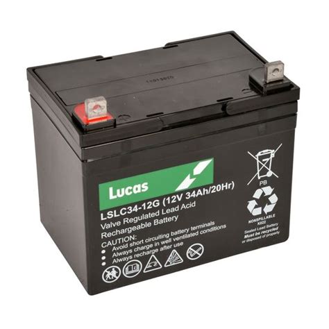 Lucas V Ah Ah To Ah Deep Cycle Vrla Agm Battery Ebay