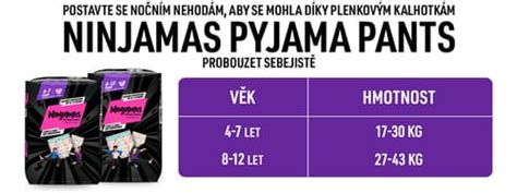 Ninjamas Pyjama Pants Srdíčka Plenkové Kalhotky 8 12 Let 27 43 Kg