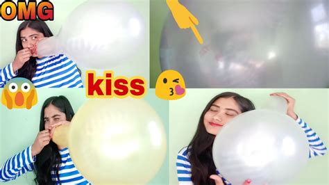 Big And Strong 2 Balloons 🎈 Blowing Yellow And Slatey Balloon Popping The Balloon Challenge