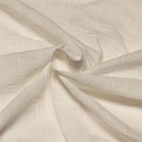 Voile Coton Piqu Blanc Cass Vendu Au M Tre