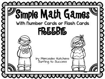 Simple Math Game FREEBIE Distance Learning by Mercedes Hutchens | TpT