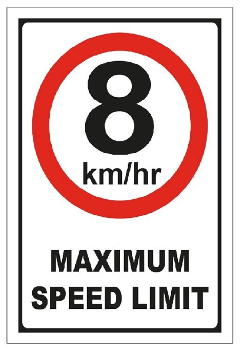 Speed Limit Kmh Traffic Sign White Background Stock Vector 51 OFF