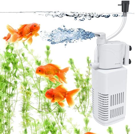 Internal Fish Tank Filter, Submersible Power Filter With Adjustable ...