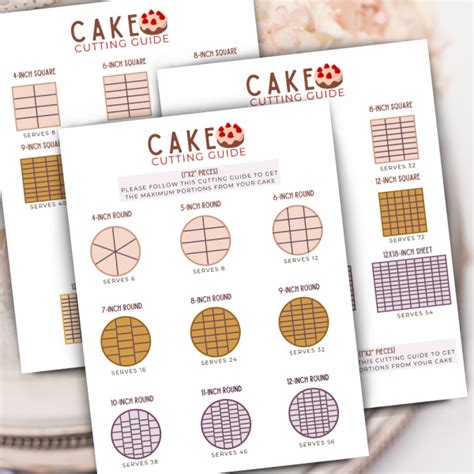 Cake Cutting Guide Printable