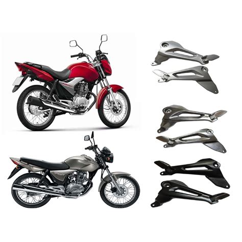 Suporte Pedaleira Bacalhau Titan 150 2004 A 2008 Polido Shopee Brasil