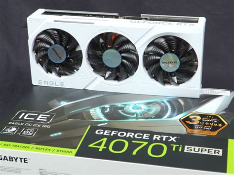 리뷰 느낌까지 시원하다 기가바이트 지포스 Rtx 4070 Ti Super Eagle Oc Ice 제이씨현 보드나라