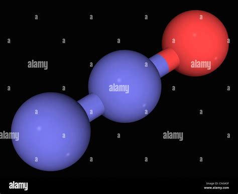 Nitrous Oxide Molecule Stock Photo Alamy