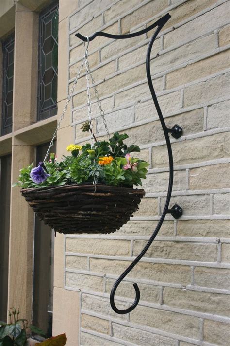 Hanging Basket Bracket Hand Forged And Heavy Duty Etsy In