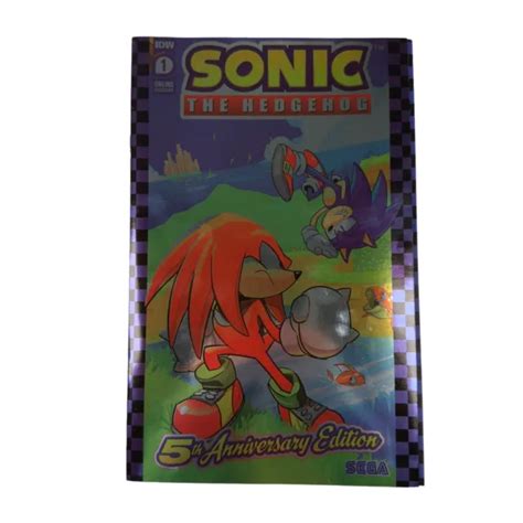 Sonic The Hedgehog 1 5th Anniversary Foil Variant Idw Online 2023 New £