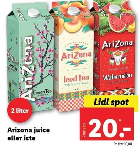 Arizona Juice Eller Iste Tilbud Hos Lidl